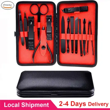 Dropship Set Of 18 Pieces Nail Clipper Set Stainless Steel Nail Tools  Manicure & Pedicure Travel Grooming Kit With Hard Case to Sell Online at a  Lower Price | Doba