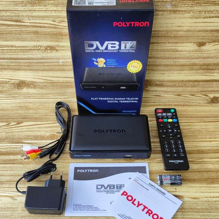 STB POLYTRON / STB Set Top Box POLYTRON TV Digital T2 DBV PDV 700 600 620 Original Lazada