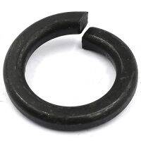 10-50 Buah/Tas GB93 M2-M16 65Mn Gasket Elastis Pencuci Kunci Split Pegas Oksida Hitam