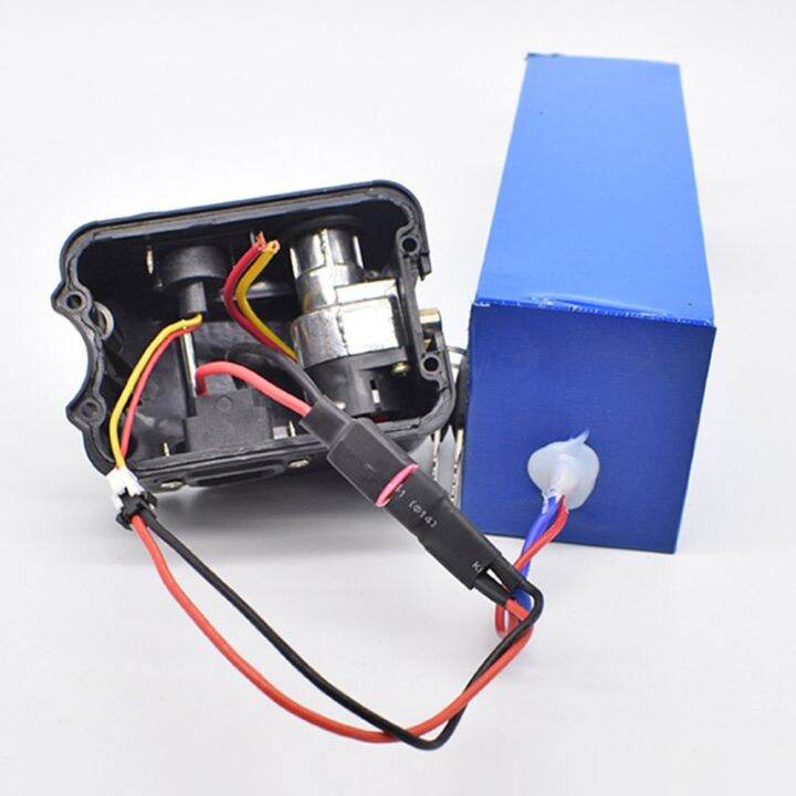 คลังสินค้าพร้อม-สำหรับจักรยานไฟฟ้า1-กล่องแบตเตอรี่-2-คีย์-850g-pvc-dc2-5-con-ใหม่เอี่ยม
