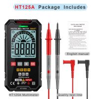 HABOTEST HT125 Digital Smart Multimeter 600V Ture RMS AC DC NCV Tester Ohm Capacitance Hz  Meter Smart Multitester