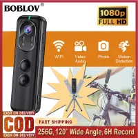 BOBLOV D1 ตัวกล้อง Wi-Fi ขนาดเล็ก HD 1080P กล้องจอ OLED IR เครื่องบันทึกเสียงวิดีโอการมองเห็นได้ในเวลากลางคืนแบบพกพากล้องบันทึกแอ็กชันกีฬาแบบพกพากล้องสำหรับการขี่จักรยานการประชุมตรวจสอบ