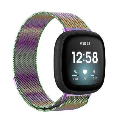 สำหรับ Fitbit Versa 3 /Fitbit Sense MAGNET Milano สายนาฬิกาข้อมือขนาด: ขนาดใหญ่ (มีสีสัน) (ลดเอง)