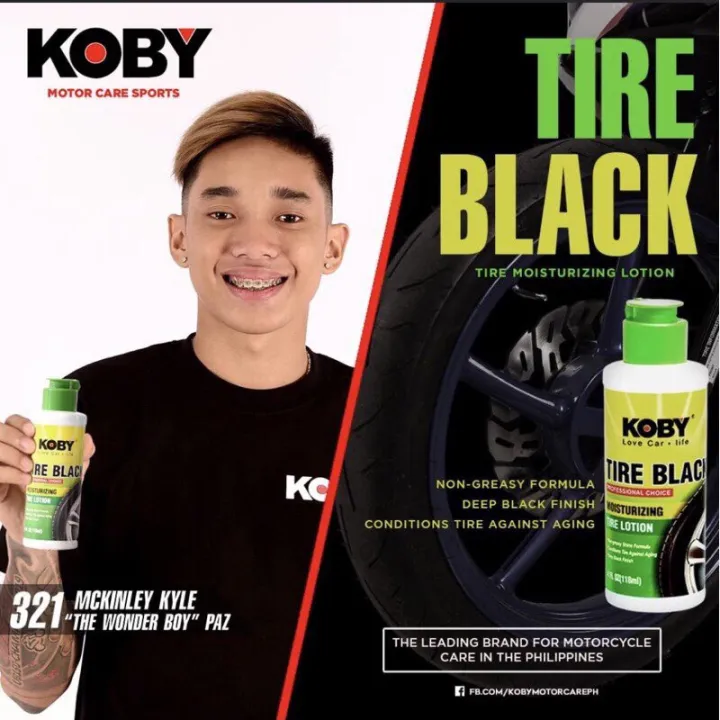 KOBY TIRE BLACK MOISTURIZING LOTION 118ML Lazada PH
