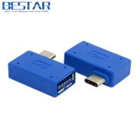 【DT】Right Angled 90 Degree USB 3.1 type c USB-C Type-C male to USB 3.0 A Female OTG Adapter connector converter for Laptop  hot