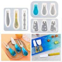 DIY Tableware Storage Box Western Food Set Steak Knife Resin Silicone Mold Knife and Fork Handle Crystal Epoxy Resin Mold