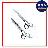 เซทกรรไกรตัดผม 2 ชิ้น ในเซทมีกรรไกรตัด และกรรไกรซอย 6.5 นิ้ว / Stainless Steel Hair Scissors set 2 pcs ตรงปก ส่งเร็ว