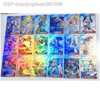 ของสะสมงานอดิเรก Luanjingduan361849 18ชิ้น/เซ็ตคอลเลกชันเกมอะนิเมะการ์ดเทรนเนอร์ Touko Cynthia Lillie