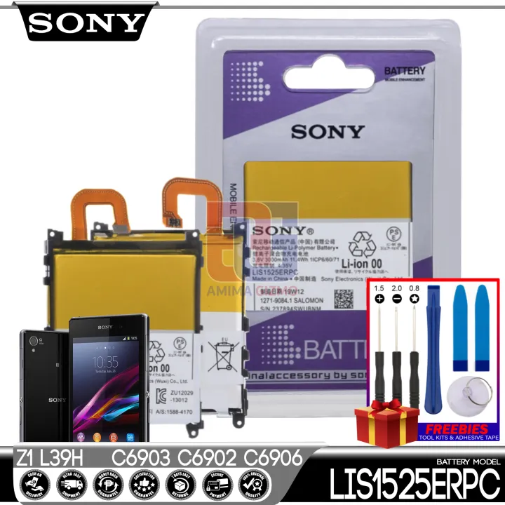 Sony Xperia Z1 L39h Battery Original Quality and Capacity Model  LIS1525ERPC, Fit for XperiaZ1 L39H C6903