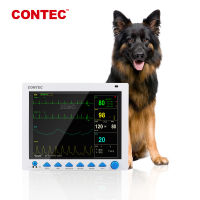 CONTEC CMS8000VET 12.1" Veterinary Vital Signs Patient Animal Machine ECG,NIBP,SPO2,PR,RESP,TEMP