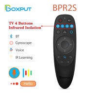 BPR2S BT Air Mouse Voice IR ฟังก์ชั่นการเรียนรู้ทีวี4คีย์ IR IsolationWireless รีโมทคอนลพร้อม Gyro สำหรับ Android pc