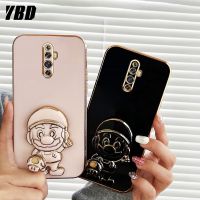 เคสโทรศัพท์ซูเปอร์มาริโอลายการ์ตูนพับเป็นขาตั้ง YBD เข้ากันได้กับ OPPO Reno Reno 2 Reno 2Z 2F เคสฝาหลัง TPU แบบนิ่ม