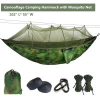 Hamac parachute ultraléger avec moustiquaire anti-morsure pour camping en plein air tente de couchage livraison gratuite