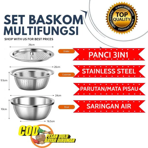 Baskom 3in1 | Lazada Indonesia