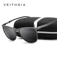 VEITHDIA แว่นกันแดดแฟชั่นวินเทจสำหรับผู้ชายแว่นตาเลนส์ UV400โพลาไรซ์แว่นตาอลูมิเนียมแมกนีเซียมอุปกรณ์เสริมแว่นตา6623