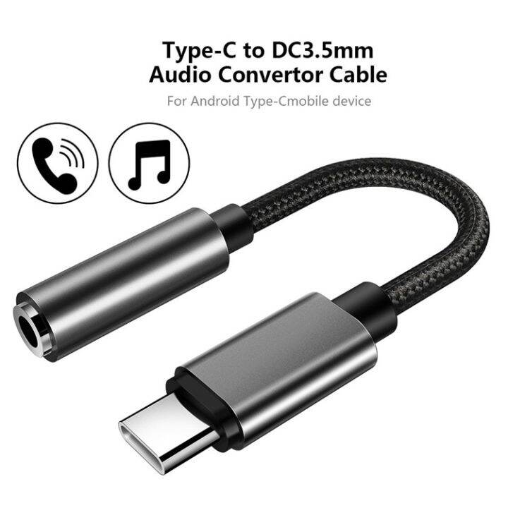 Type C to 3.5 MM Headphone Jack Adapter DAC Type C Converter to