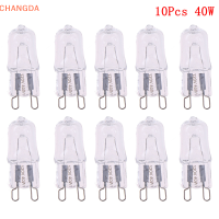 ?【Lowest price】CHANGDA 10pcs G9 PIN halogen 120V 25W 40W 60W หลอดไฟ jcd G9