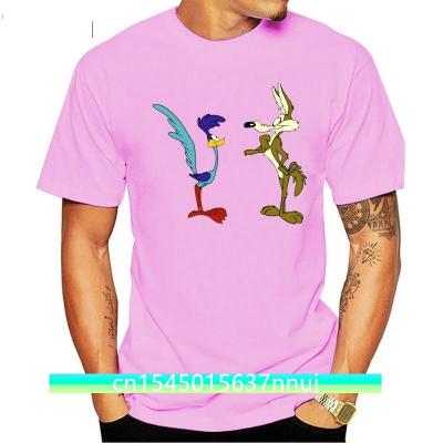 Wile E Coyote Tshirt The Road Runner Cartoon Movie Tee Cotton Breathable Men Tee Shirt