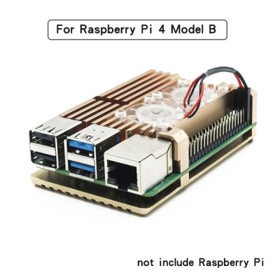 【☊HOT☊】 fuchijin77 Raspberry Pi 4 Model B เคสอะลูมิเนียมอัลลอย Cnc พัดลมคู่กรอบหุ้มโลหะ5สีพร้อมอ่างความร้อนสำหรับ Raspberry Pi 4b/3b/3b