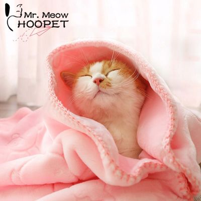 Hoopet ผ้าห่มขนหนาผ้าห่มสัตว์เลี้ยงสำหรับสุนัขแมวผ้าห่มขนนุ่มคุณภาพสูงสุนัขแมวผ้าห่ม