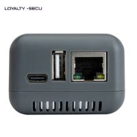 LOYALTY-SECU Mini Wireless Network Printer Print Server Adapter USB to Ethernet WiFi Gray