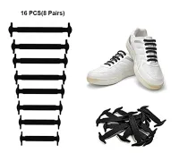 16 PCS (8คู่) รองเท้าผ้าใบมีเชือกผูกกีฬายางซิลิโคนยืดหยุ่นLazy Shoelacesสำหรับเด็กและผู้ใหญ่,กันน้ำกีฬาวิ่งเชือกผูกรองเท้าสำหรับรองเท้าผ้าใบรองเท้าBoardรองเท้าและรองเท้าลำลอง