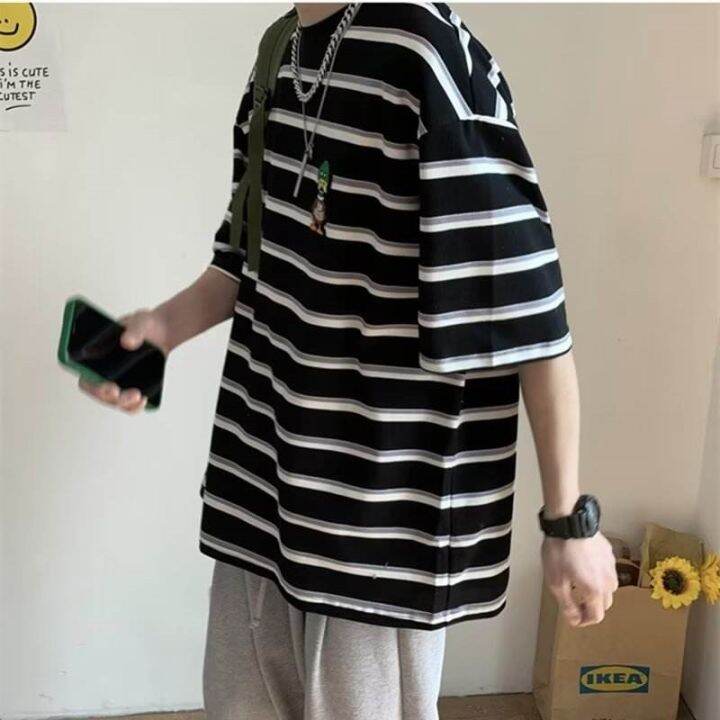 striped-embroidery-short-sleeved-t-shirt-mens-summer-new-loose-casual-ins-half-sleeved-clothes-hong-kong-style-trendy-all-match-t-shirt