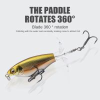 ๑ 1 Pcs 9cm/12g Luya Bait Propeller Water Surface Tractor Rapid Vibration Pencil Plastic Hard Bait Simulation Bait Fishing Gear