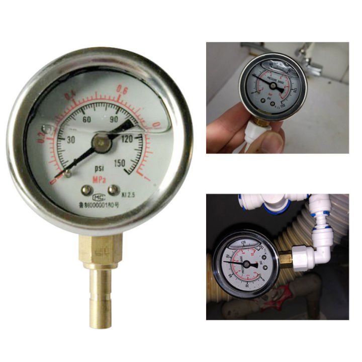 01MPa 150PSI RO Water Pressure Gauge Household Tap Water Purifier Test