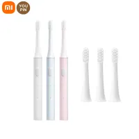 Xiaomi【รับประกัน 1 ปี】Mi Home Sonic Electric Toothbrush T100 แปรงสีฟันไฟฟ้า แปรงสีฟันอัตโนมัติ ชารจ์USBแปรงสีฟันไฟฟ้ากันน้ำ เปลี่ยนหัวได้