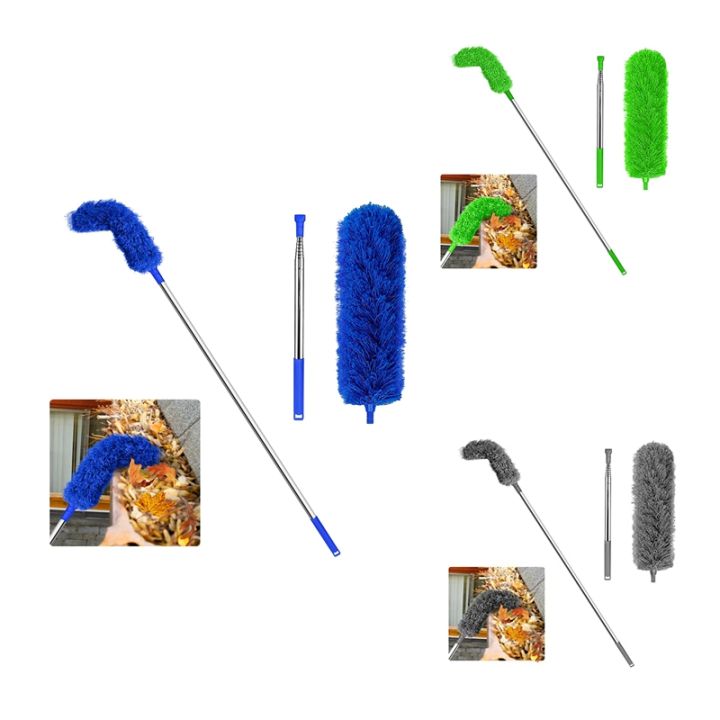 gutter-cleaning-brush-roofing-tool-with-telescopic-extendable-pole-8-2ft-guard-cleaner-tool-easy-remove-leave