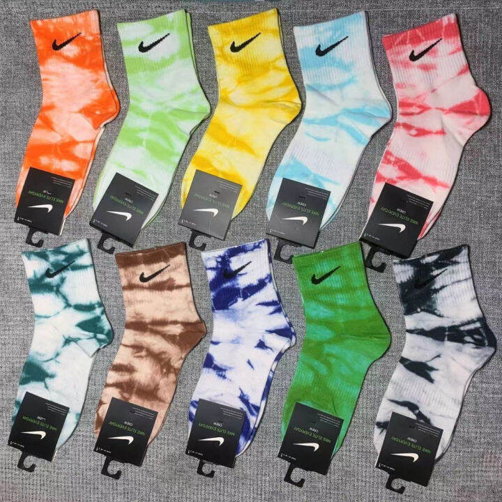 High quality high cut socks tie dye athletic socks for unisex lazada ph