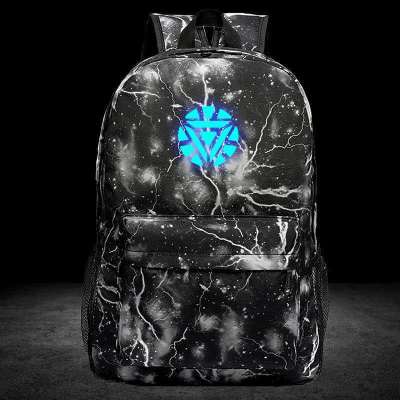 Marvel Fusion Energy Schoolbag Luminous Men and Women Primary and Secondary School Students Trendy Backpack