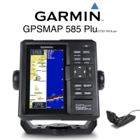 GARMIN GPSMAP 585 Plus แผนที่ เครื่องหาปลา พร้อม  GT20-TM 8-pin