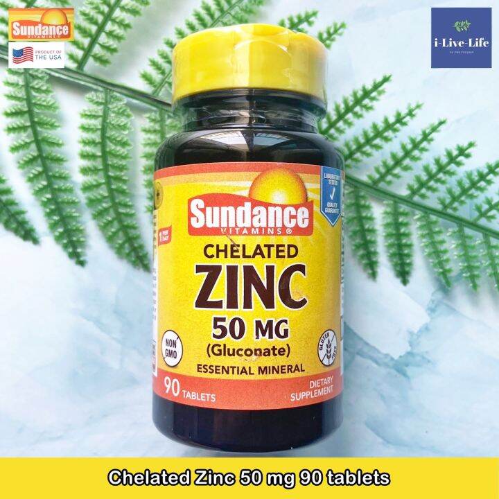 sundance-chelated-zinc-50-mg-90-tablets-คีเลต-ซิงค์-สังกะสี