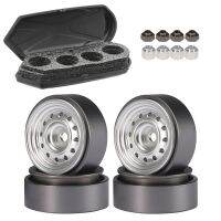 4Pcs 91.2G 1.0In โลหะ Beadlock ล้อ Hub สำหรับ Axial SCX24 AX24 Traxxas TRX4M FMS FCX24 118 124 RC Crawler รถอะไหล่