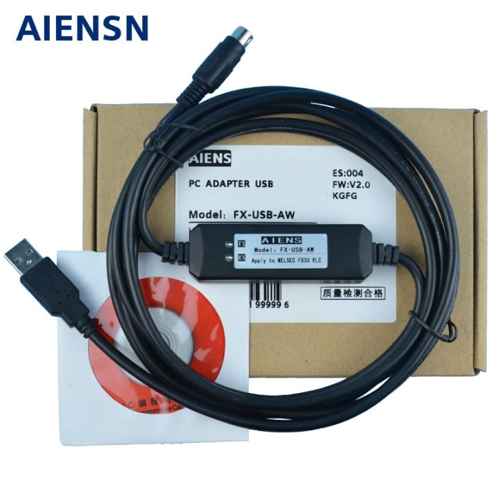 suitable-for-mitsubishi-fx3u-3g-series-plc-programming-cable-plc-data-connection-download-communication-line-fx-usb-aw