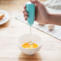 Electric Milk Foamer Mini Stainless Electric Handheld Egg Beater Coffee Cappuccino Creamer Frothy Blend Whisk Milk Foamer