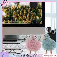 WINOMO 2pcs น่ารักรู้สึกแกะเครื่องประดับเดสก์ท็อปรูปปั้นแกะขนาดเล็กการ์ตูนสร้างสรรค์แบบจำลองแกะ