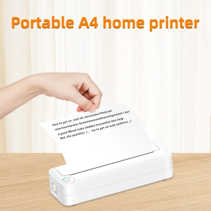 a4เครื่องพิมพ์กระดาษพกพาพิมพ์ด้วยความร้อนแบบไร้สาย-bt-connect-เข้ากันได้กับเครื่องพิมพ์ภาพ-ios-และ-android-รองรับ210มม
