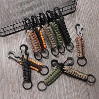 ：&amp;gt;?": Outdoor Keychain Ring Camping Carabiner Military Paracord Cord Rope Camping Survival Kit Emergency Knot Bottle Opener Tools