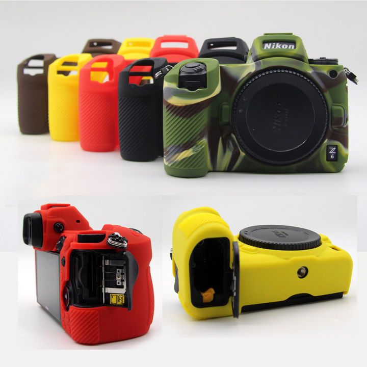 กระเป๋ากล้องยางซิลิโคนอ่อนนุ่มแบบพกพาสำหรับ-nikon-z6-protecor-cover-skin-shell-คุณภาพสูง