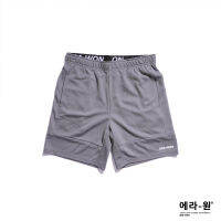 era-won sportwear  กางเกงขาสั้น รุ่น Shorts Sportwear Zinc  มีโลโก้  สี Grey