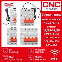 CNC YCB9ZF-100W 2P3P4P WiFi Smart Circuit Breaker Short Circuit Protection Timed Smart Reclosing Switch Remote Control Breakers Load Centers  Fuses