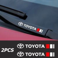 สติกเกอร์ปัดน้ำฝนรถยนต์ 2 ชิ้นสำหรับ Toyota Rav4 Vios Camry Terios Corolla Levin Wildlander Avalon Car Trim