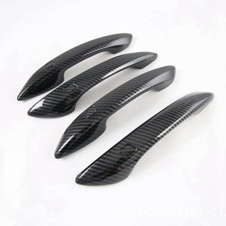 car-abs-carbon-fiber-outer-side-door-handle-cover-trim-for-hyundai-sonata-2020-2021