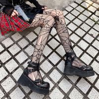 Gothic Dark Spider Pantyhose Female Hollow Out Thigh High Stockings Lolita Kawaii Breathable Shaping Halloween Tights колготки