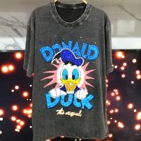 เสื้อปักมือทำเอง ลายการ์ตูนdonald duck อก44" ปักเลื่อม ปักเพชร ไม่ซ้ำใครแน่นอน