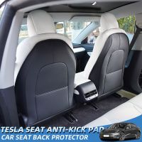 สำหรับ Tesla รุ่น3รุ่น Y Seat Back Kick Protector Backseat Kick Mats สำหรับเด็ก Extra Organizer Pocket