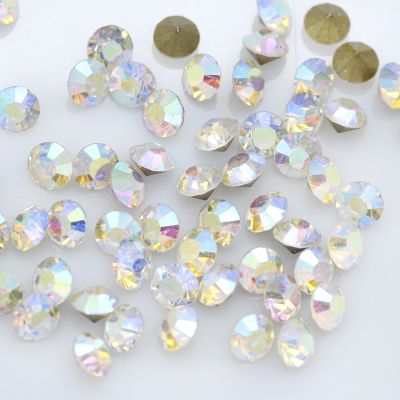 SS1-SS47 sparkly Gems stone Round Pointed back ab crystal rhinestones diamante strass glass diamond Nail art Decorations jewelry